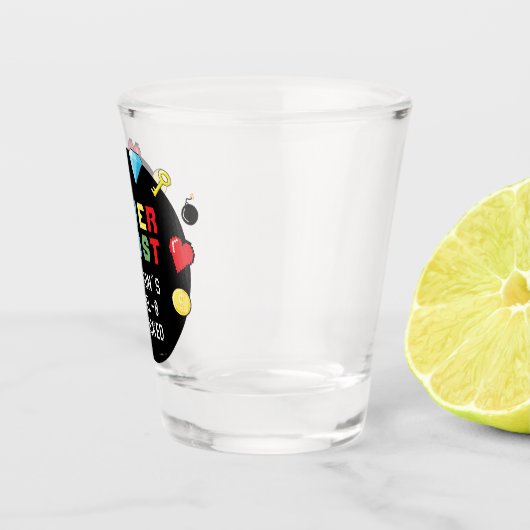 Pixels bereiken gameniveau op kinderen van zaterda shot glas (Rechts)