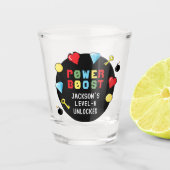 Pixels bereiken gameniveau op kinderen van zaterda shot glas (Voorkant)