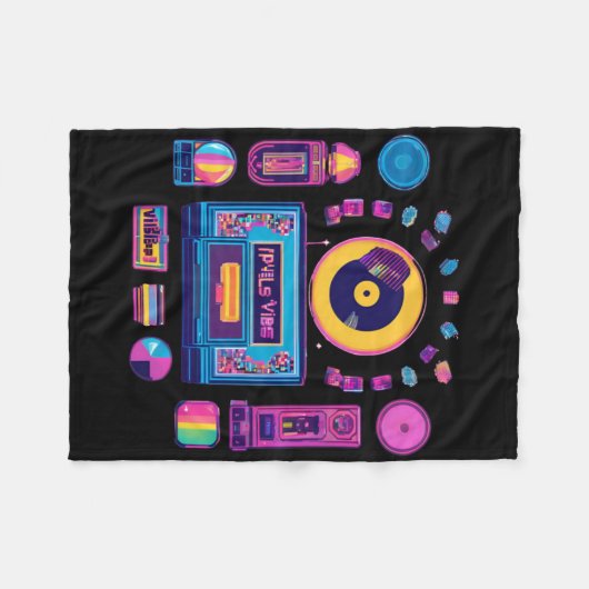 Pixels Fleece Deken (Voorkant (Horizontaal))