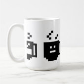 Pixels hebben ook cafeïne nodig koffiemok (Links)