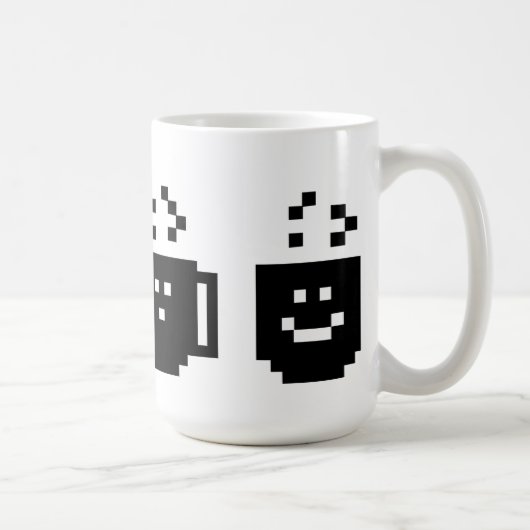 Pixels hebben ook cafeïne nodig koffiemok (Rechts)