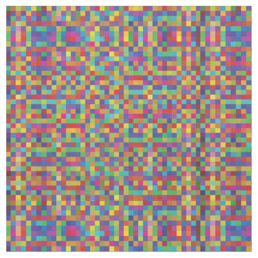  pixels - kleurrijke kleine vierkantjes stof (Close Up)