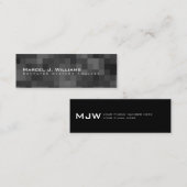 Pixels minimalistisch modern professioneel boek. mini visitekaartje (Voorkant / Achterkant)