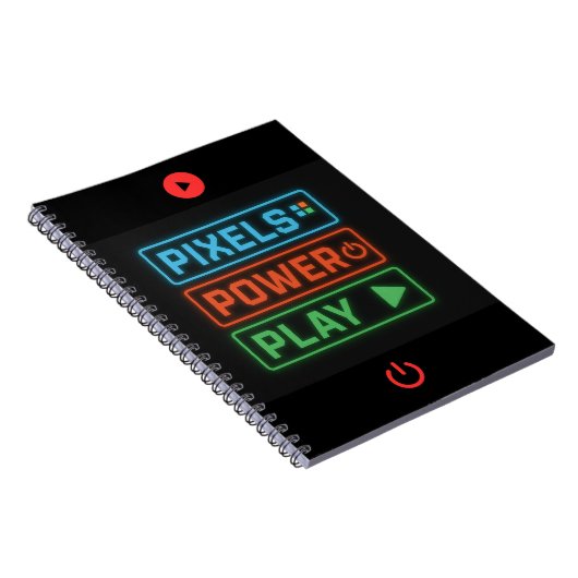 Pixels Power Play Gamer Notebook – Level Up! Notitieboek (Rechterzijde)