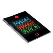 Pixels Power Play Gamer Notitieboek – Level Up! (Rechterzijde)
