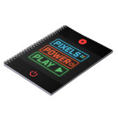 Pixels Power Play Gamer Notitieboek – Level Up! (Linkerzijde)