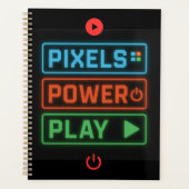 Pixels Power Play Gamer Planner – Game On! (Voorkant)