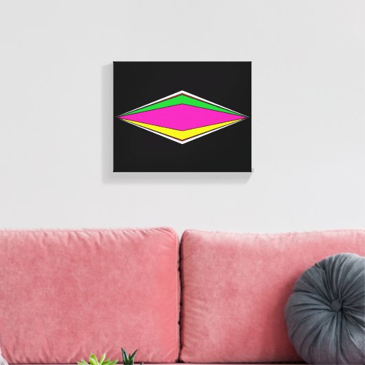 pixels van 80 canvas afdruk (Insitu (Woonkamer))