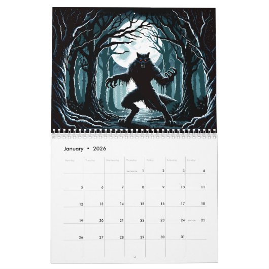 Pixels van Angst Vol 2 Kalender (Jan 2026)