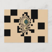 Pixels zonder rand Briefkaart Sjabloon (Voorkant)