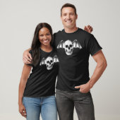 Pixelschedel met bakvleugels t-shirt (Unisex)