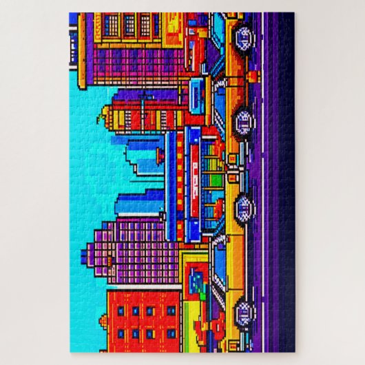 pixelstad legpuzzel (Verticaal)