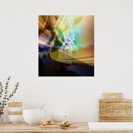 Pixelsymfonie Poster (Keuken)