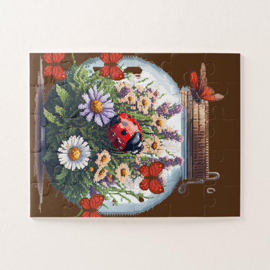 Pixelthema Snijpuzzel Legpuzzel (Horizontaal)