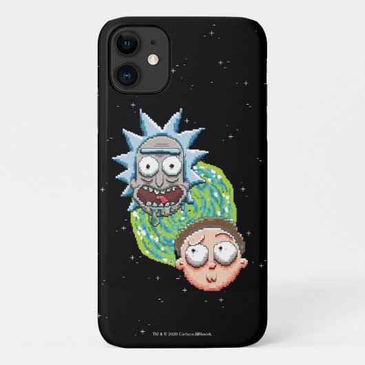 Pixelverse Rick and Morty Portaal Grafisch Case-Mate iPhone Case (Achterkant)