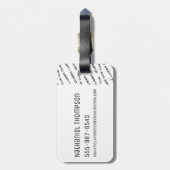 Pixelverse Rick Drooling Head Bagagelabel (Achterkant verticaal)