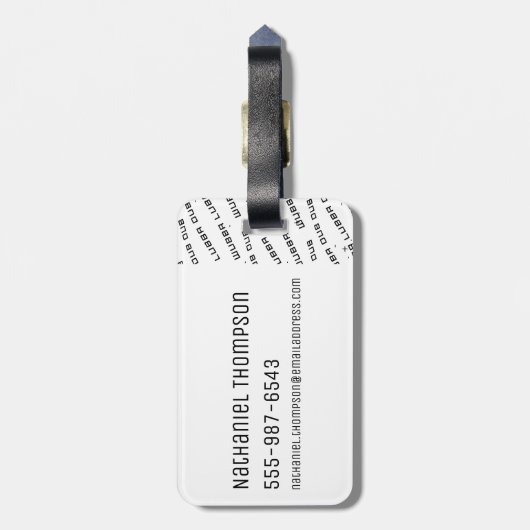 Pixelverse Rick Drooling Head Bagagelabel (Achterkant verticaal)