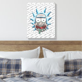 Pixelverse Rick Drooling Head Canvas Afdruk (Insitu (Slaapkamer))