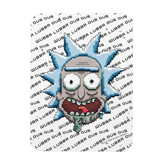Pixelverse Rick Drooling Head Magneet (Verticaal)
