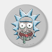 Pixelverse Rick Drooling Head Magneet (Voorkant)