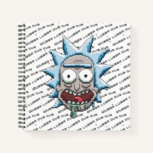 Pixelverse Rick Drooling Head Notitieboek (Voorkant)