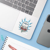 Pixelverse Rick Drooling Head Sticker (Laptop met iPhone)