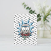 Pixelverse Rick Drooling Head Uitnodiging Briefkaart (Staand voorkant)