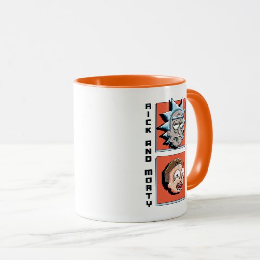 Pixelverse Rick en Morty Panel Graphic Mok (Voorkant rechts)