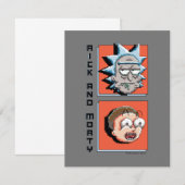 Pixelverse Rick en Morty Panel Graphic Notitiekaartje (Voorkant / Achterkant)