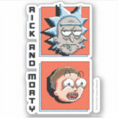 Pixelverse Rick en Morty Panel Graphic Sticker (Voorkant)