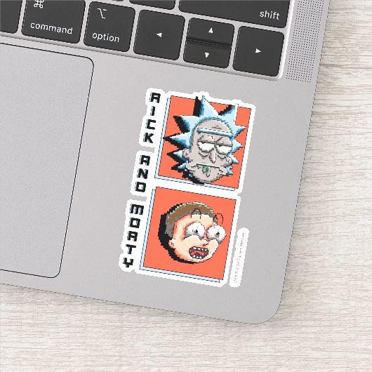 Pixelverse Rick en Morty Panel Graphic Sticker (Detail)