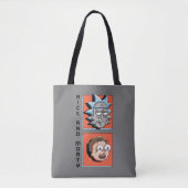 Pixelverse Rick en Morty Panel Graphic Tote Bag (Voorkant)