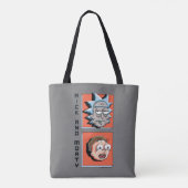 Pixelverse Rick en Morty Panel Graphic Tote Bag (Achterkant)