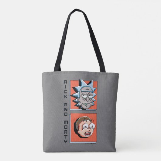 Pixelverse Rick en Morty Panel Graphic Tote Bag (Achterkant)