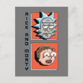 Pixelverse Rick en Morty Panel Graphic Uitnodiging Briefkaart (Voorkant)