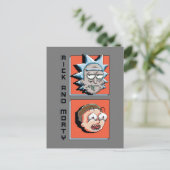 Pixelverse Rick en Morty Panel Graphic Uitnodiging Briefkaart (Staand voorkant)