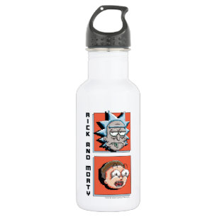 Pixelverse Rick en Morty Panel Graphic Waterfles