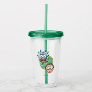 Pixelverse Rick en Morty Portal Grafisch Acryl Drinkbeker
