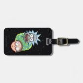 Pixelverse Rick en Morty Portal Grafisch Bagagelabel (Voorkant horizontaal)