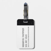 Pixelverse Rick en Morty Portal Grafisch Bagagelabel (Achterkant verticaal)