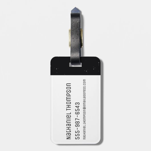 Pixelverse Rick en Morty Portal Grafisch Bagagelabel (Achterkant verticaal)