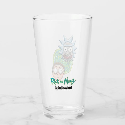 Pixelverse Rick en Morty Portal Grafisch Glas (Achterkant)