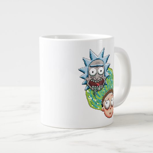 Pixelverse Rick en Morty Portal Grafisch Grote Koffiekop (Voorkant rechts)