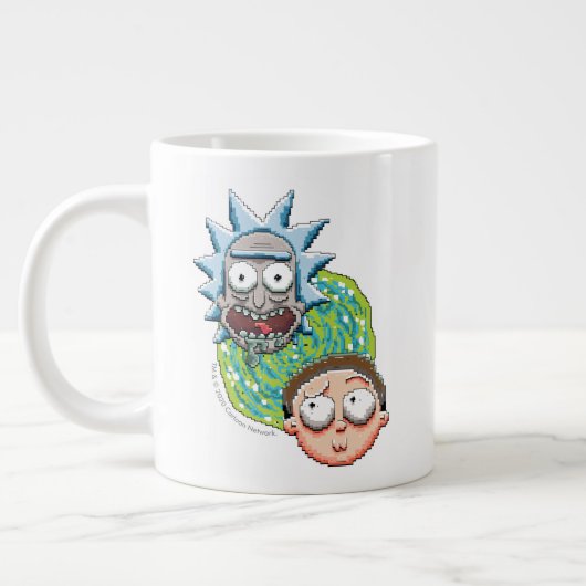 Pixelverse Rick en Morty Portal Grafisch Grote Koffiekop (Links)