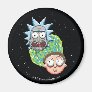 Pixelverse Rick en Morty Portal Grafisch Magneet