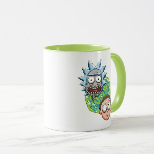 Pixelverse Rick en Morty Portal Grafisch Mok (Voorkant rechts)