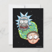 Pixelverse Rick en Morty Portal Grafisch Notitiekaartje (Voorkant)