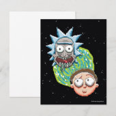 Pixelverse Rick en Morty Portal Grafisch Notitiekaartje (Voorkant / Achterkant)