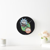 Pixelverse Rick en Morty Portal Grafisch Ronde Klok (Huis)
