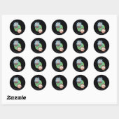 Pixelverse Rick en Morty Portal Grafisch Ronde Sticker (Vel)